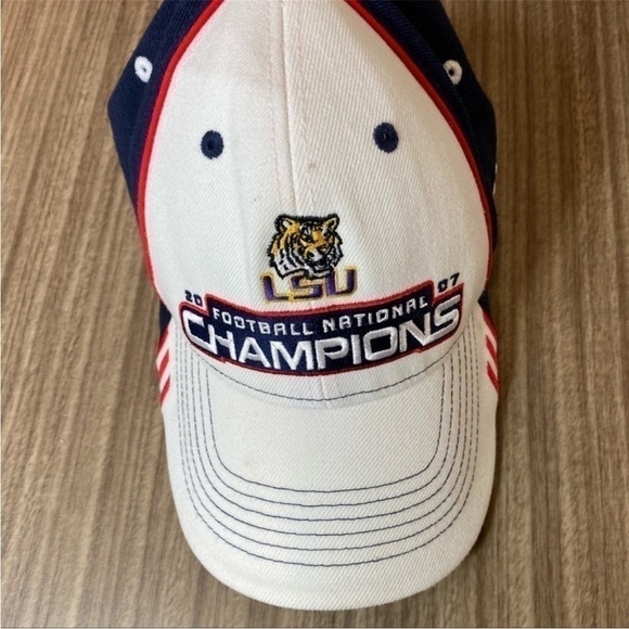 ADIDAS LSU 2007 blue/white hat - Picture 2 of 8